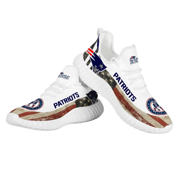 Men's New England Patriots Mesh Knit Sneakers/Shoes 016